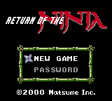 Return of the Ninja GBC ROM
