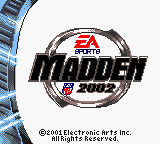 Madden NFL 2002 GBC ROM