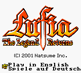 Lufia The Legend Returns GBC ROM
